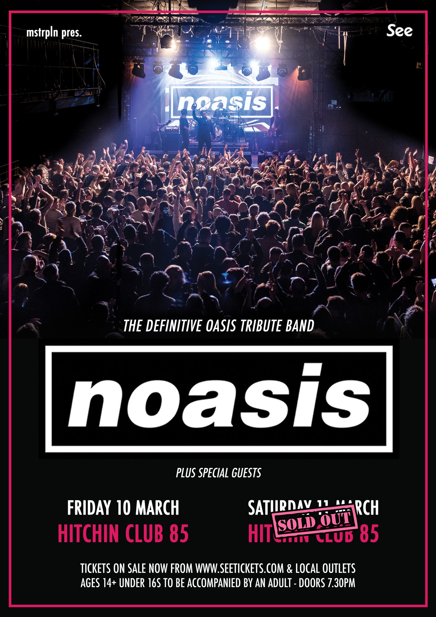 SOLD OUT*** NOASIS 'The Definitive Oasis Tribute Band' + Bowfinger – Club 85