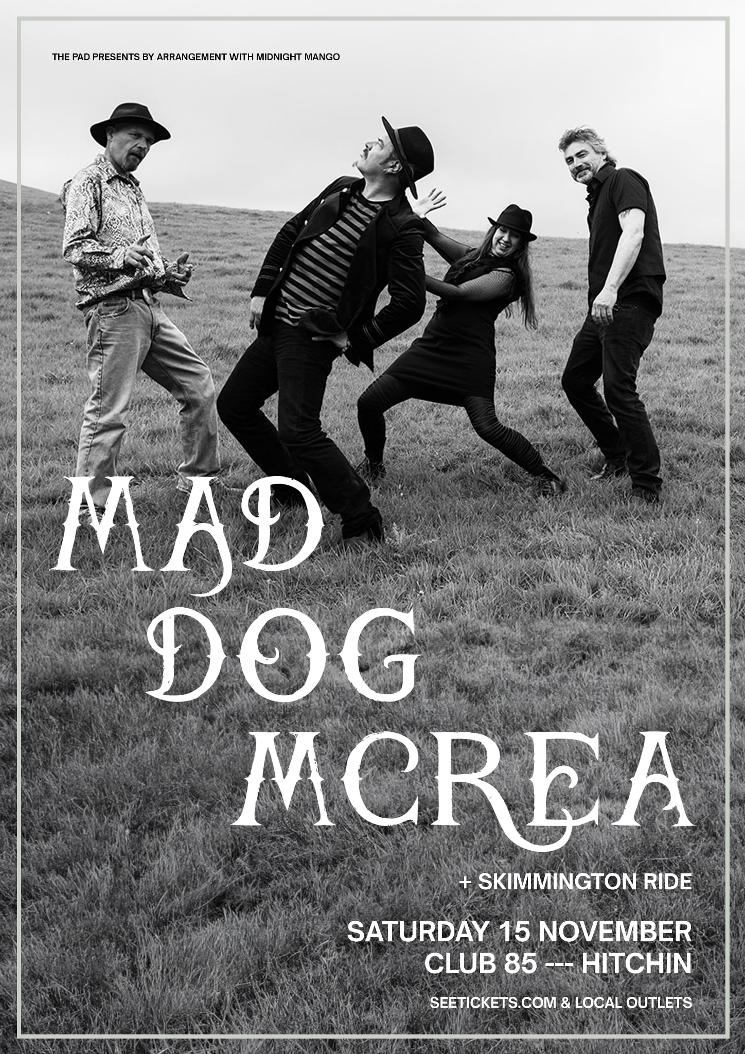 MAD DOG MCREA + Skimmington Ride! – Club 85