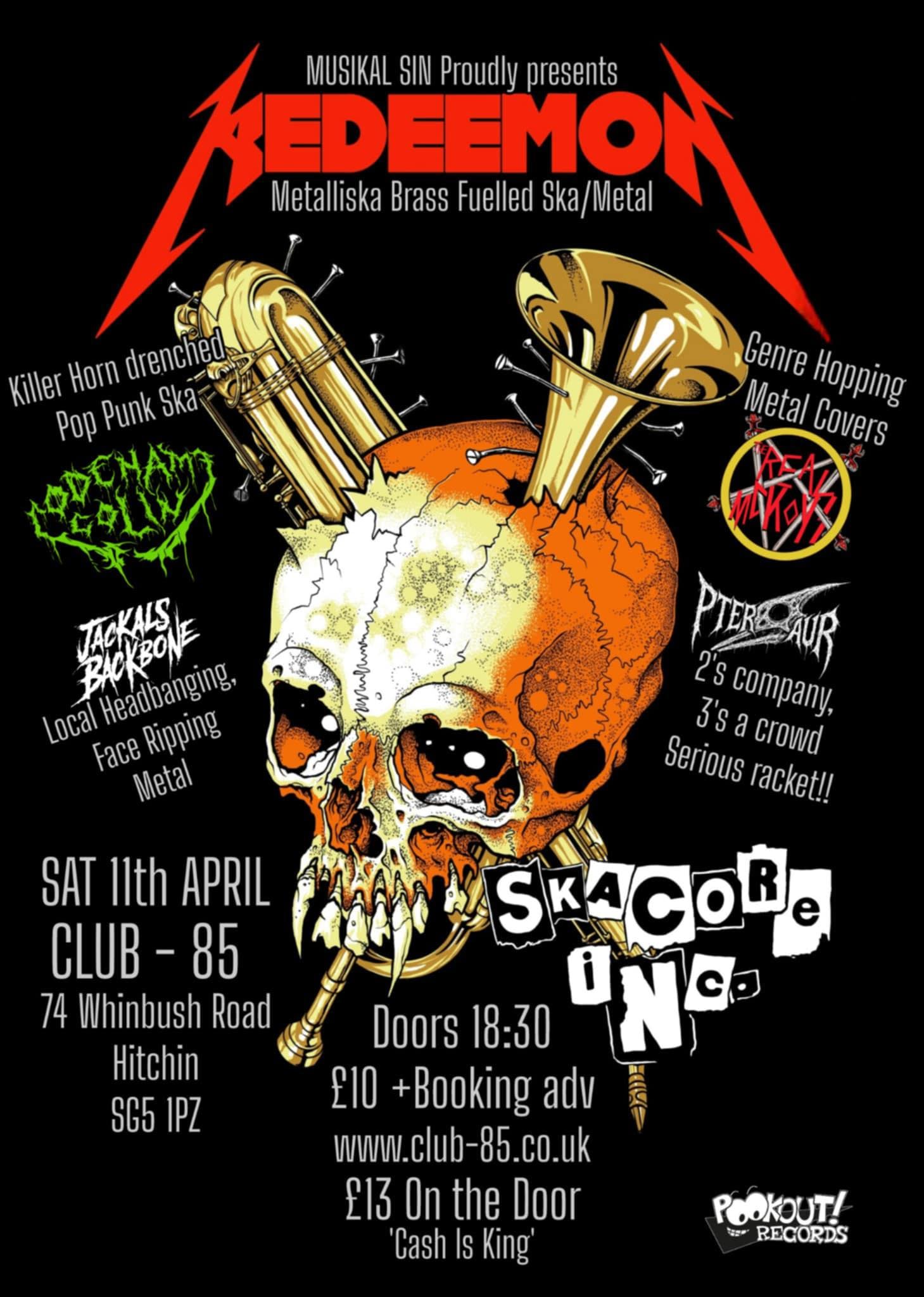 SKA VS METAL! REDEEMON / CODENAME COLIN / THE REAL MCKOYS