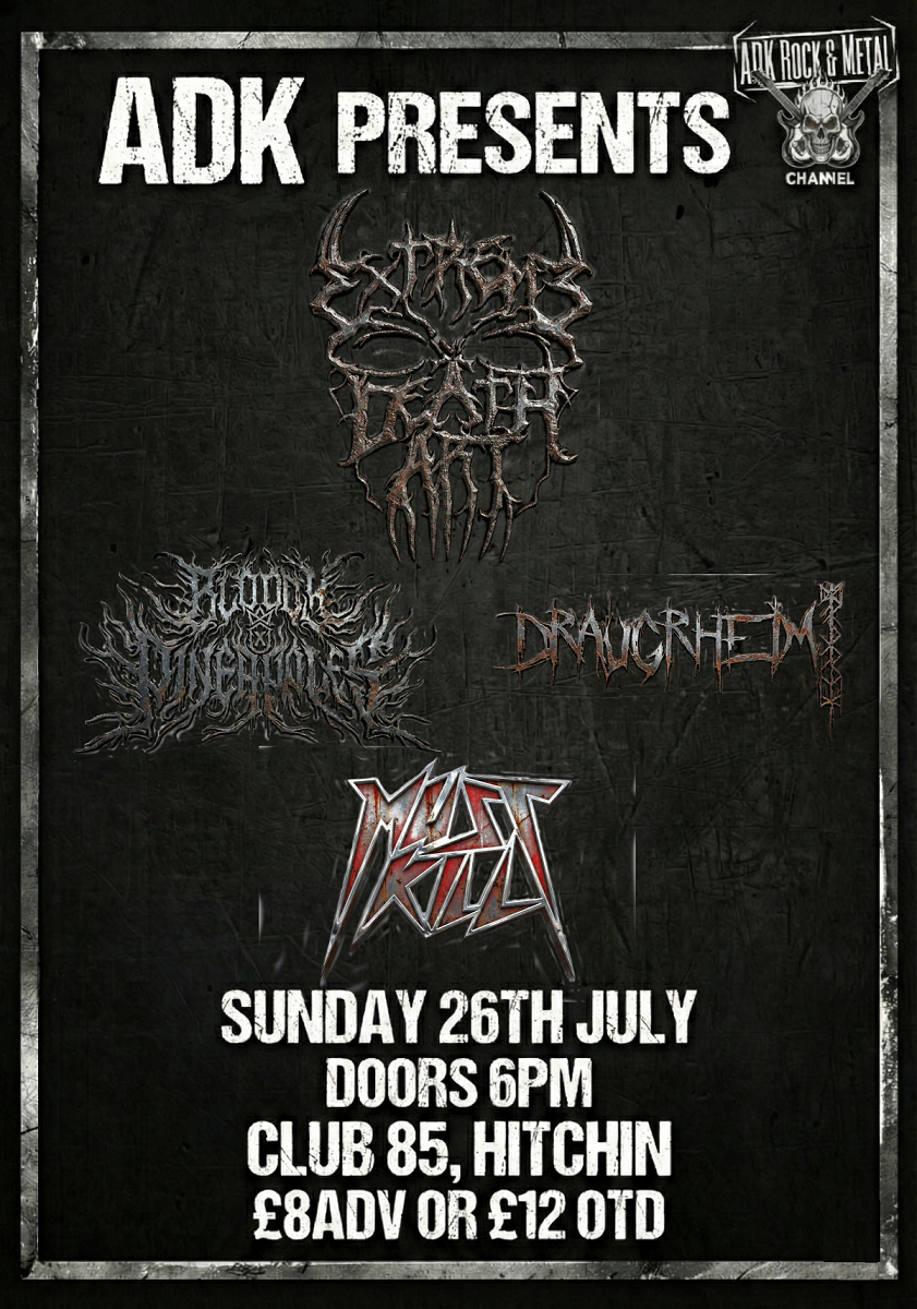 EXTREME DEATH ART/BLOODY PINEAPPLES/DRAUGRHEIM/MUST KILL! – Club 85