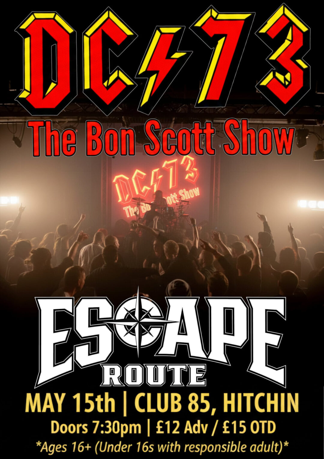 Dc73 The Bon Scott Show + Escape Route Club 85 Fundraiser