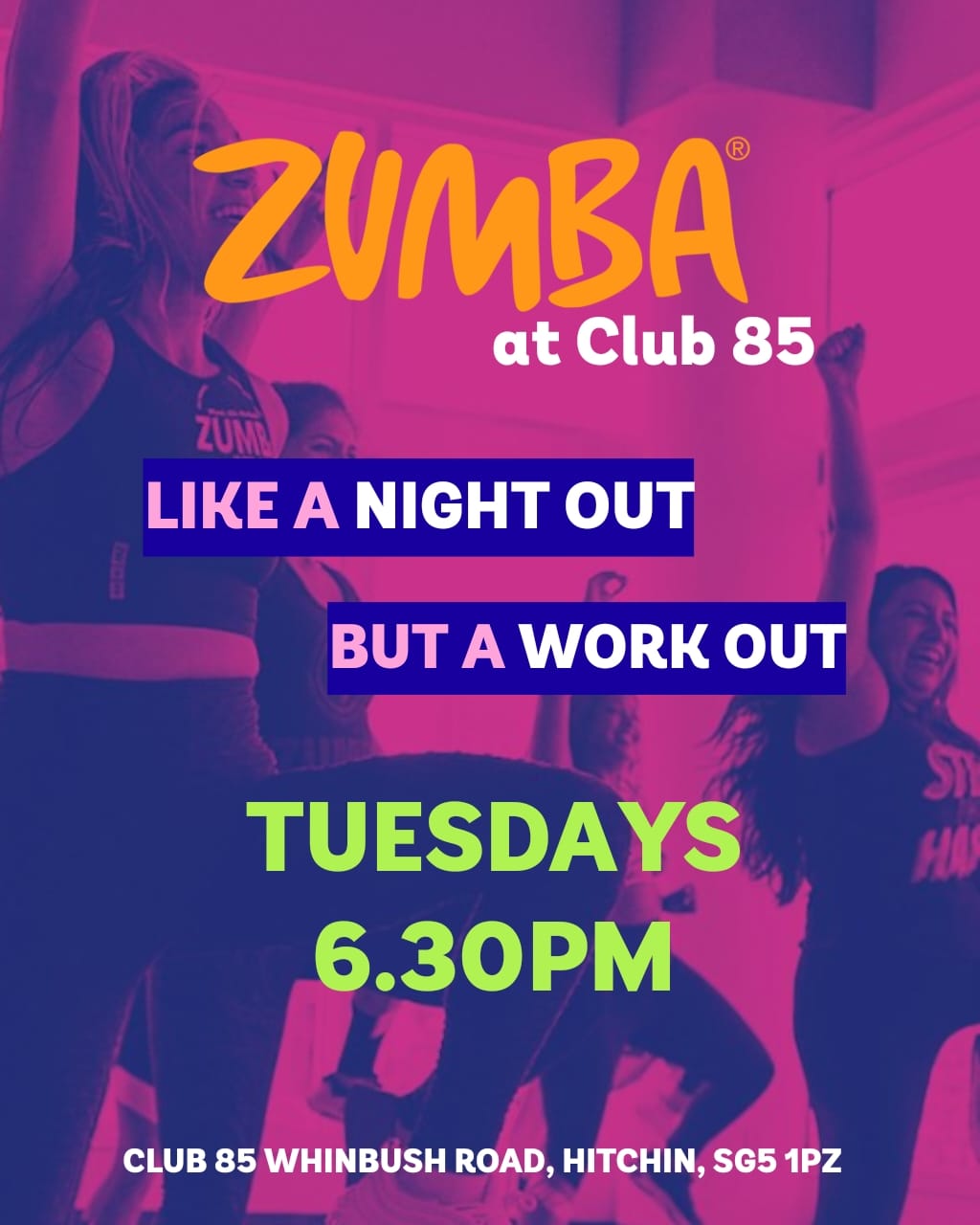 ZUMBA at Club 85