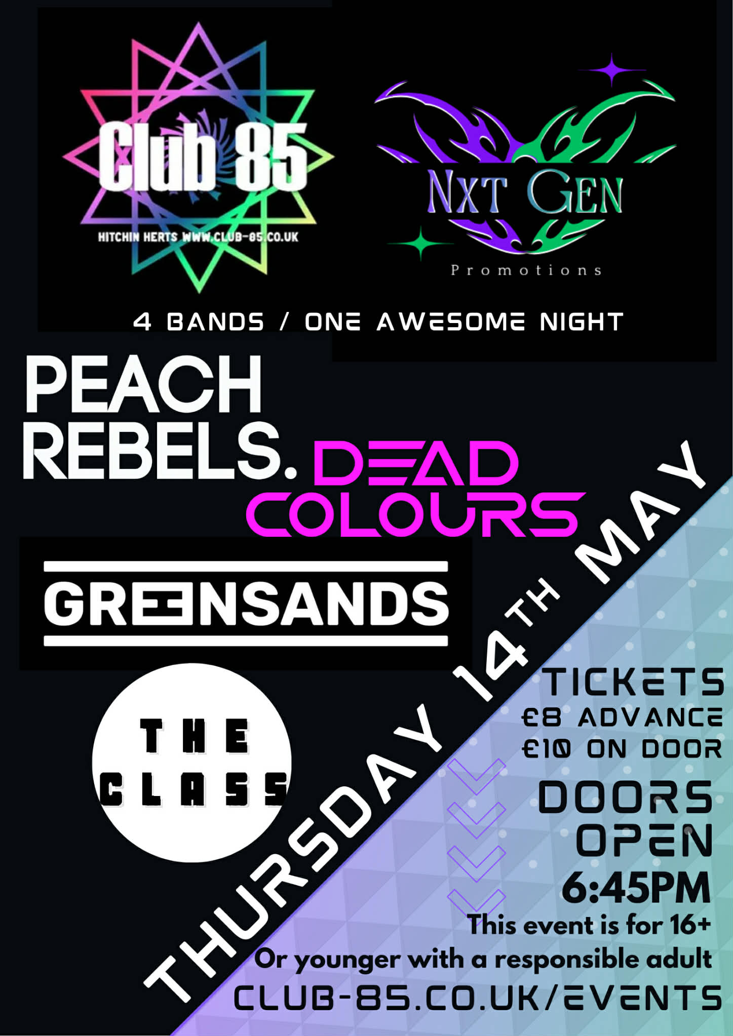 Greensands / The Class / Dead Colours / Peach Rebels