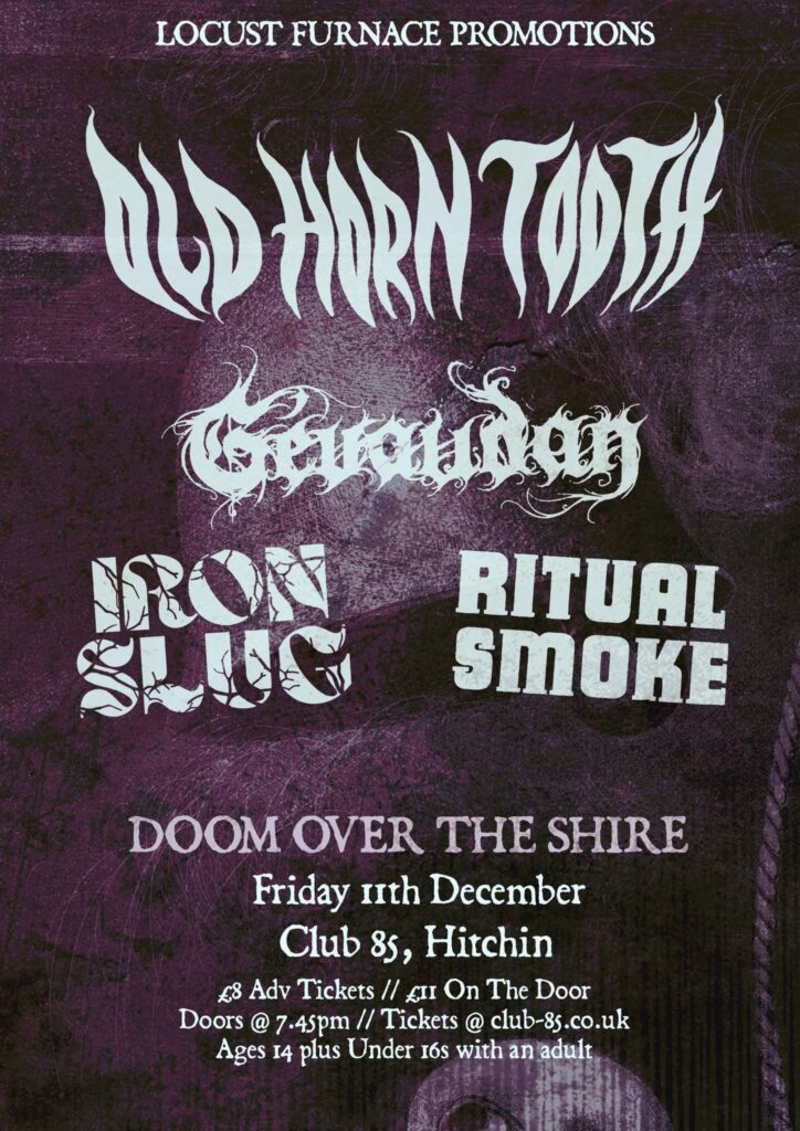 LFP PRESENTS: OLD HORN TOOTH / GEVAUDAN / IRON SLUG / RITUAL SMOKE poster