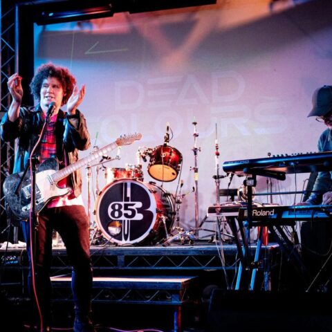 Band on stage at Club 85